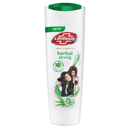 Lifebuoy Herbal Strong Milk Protein + Aloe Vera Strength Shampoo 90ml