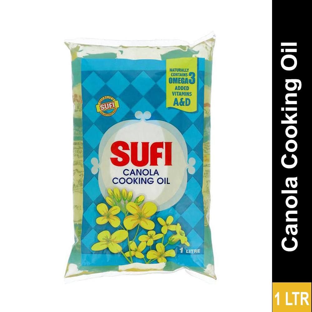 Sufi Canola Cooking Oil 1 Ltr Pouch