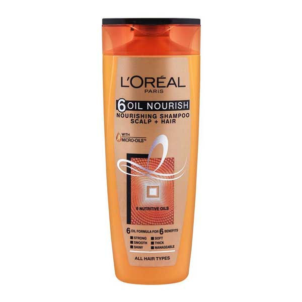 Loreal 6 Oil Nourish Hiar Shampoo - 360 ml
