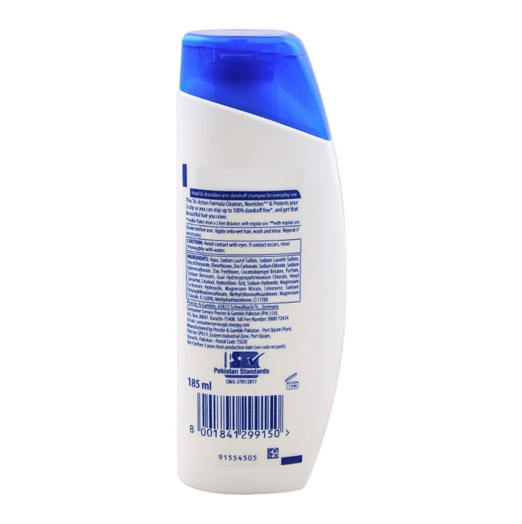 Head &amp; Shoulders Classic Clean Anti-Dandruff Shampoo, For Normal Hair, 185ml