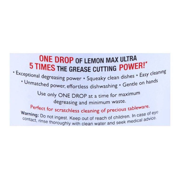 Lemon Max Ultra Dishwash Liquid, Concentrated, 500ml
