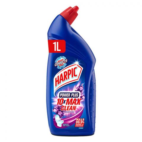 Harpic Power Plus Toilet Cleaner, Lavender, 1000ml
