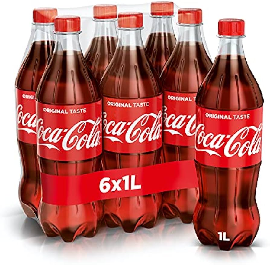 Coca Cola 1 Liters, 6 Pieces