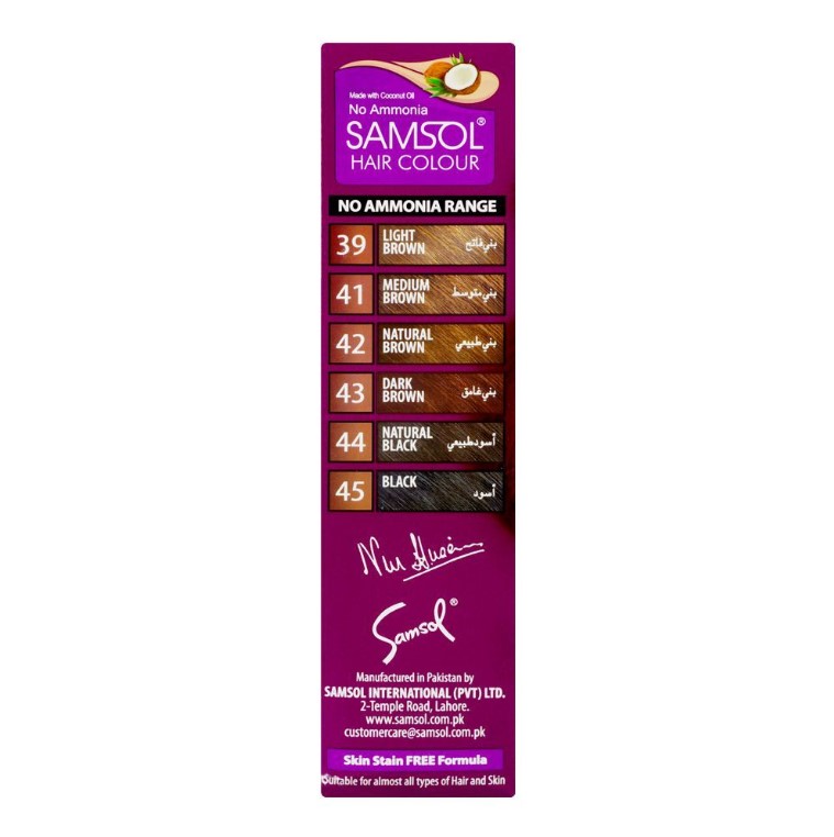 Samsol No Ammonia Hair Colour, 45 Black