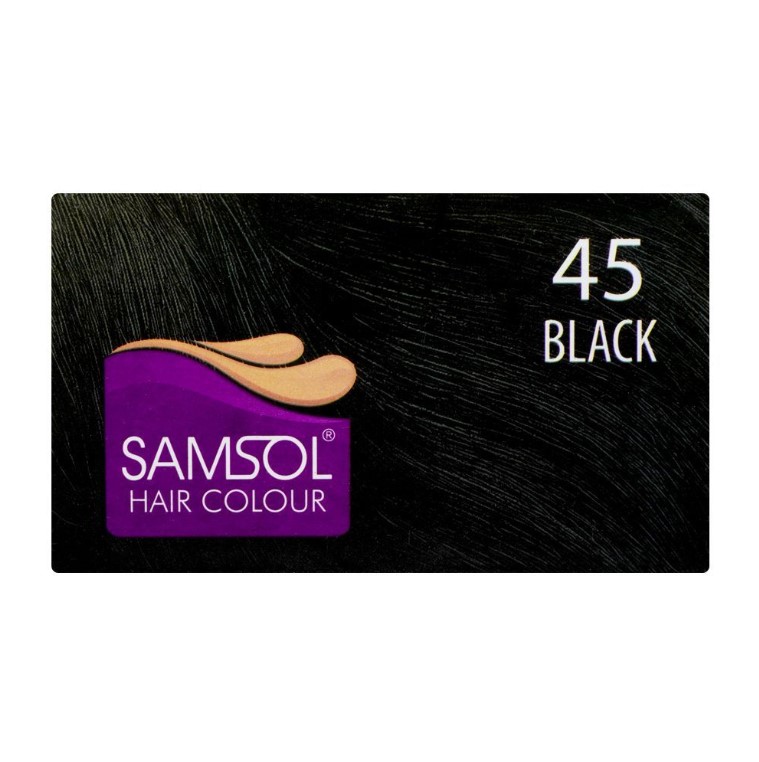 Samsol No Ammonia Hair Colour, 45 Black