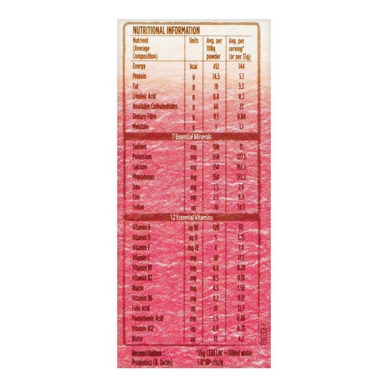 Nestle Cerelac Red Fruits, 175g