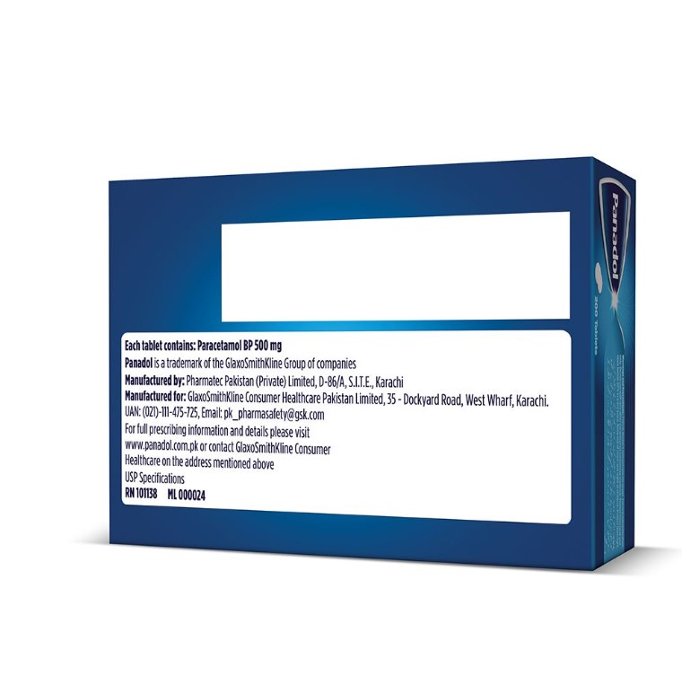 GSK Panadol Tablet, 500mg, 1-Strip