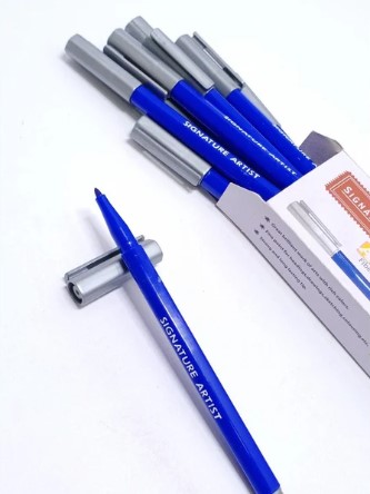 Signature Artist Fiber-Tip Marker Blue 1 Pcs