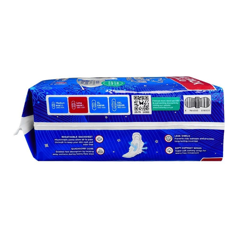 Butterfly Breathables Maxi Thin Pads, Large, 18-Pack