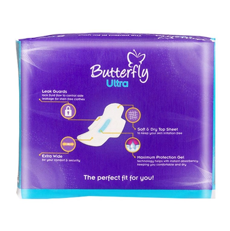 Butterfly Max Pro Gel Ultra Pads, Long, 8-Pack