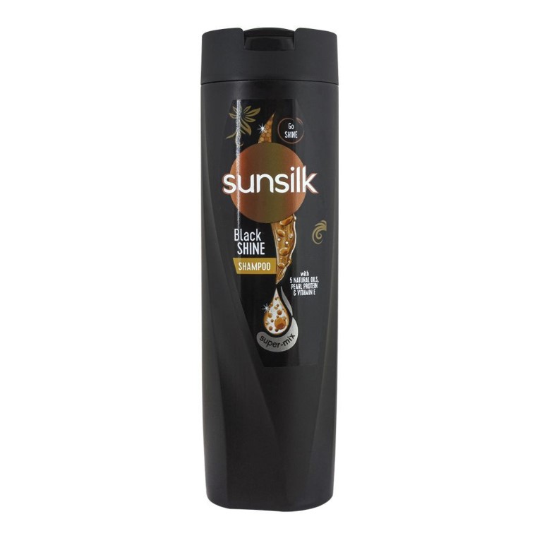Sunsilk Black Shine 5 Naturals Oils, Pearl Protein &amp; Vitamin E Shampoo, 360ml
