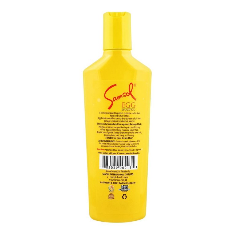 Samsol Egg Daily Use Shampoo, For Normal to Dry Hair, 120ml