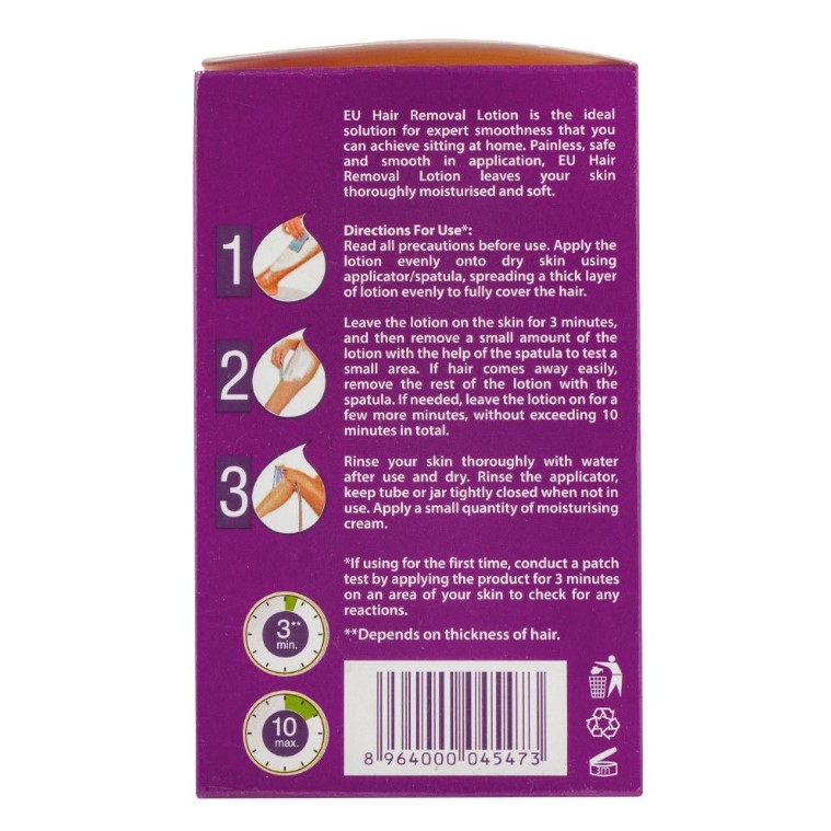 Eu Safe &amp; Smooth Normal Skin Hair Removal Lotion,100gm