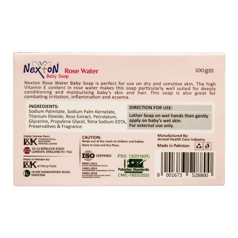 Nexton Rose Water Baby Soap, 100g