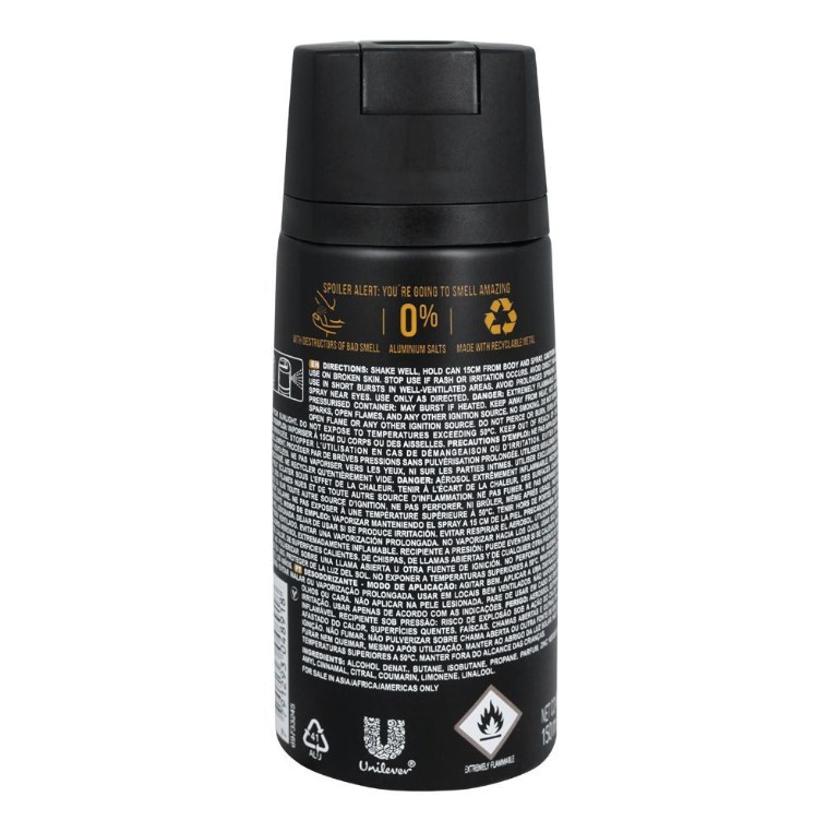 Axe Dark Temptation Chocolate 48H Maxima Frescura Deodorant Body Spray, For Men, 150ml