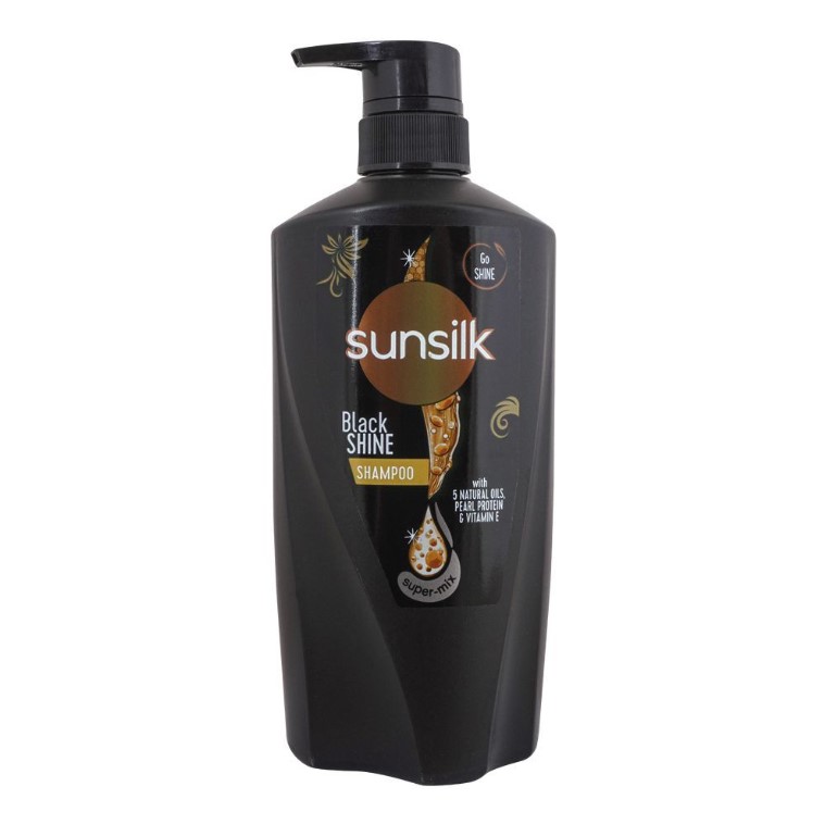 Sunsilk Black Shine 5 Natural Oil, Pearl Protein &amp; Vitamin E Shampoo, 660ml