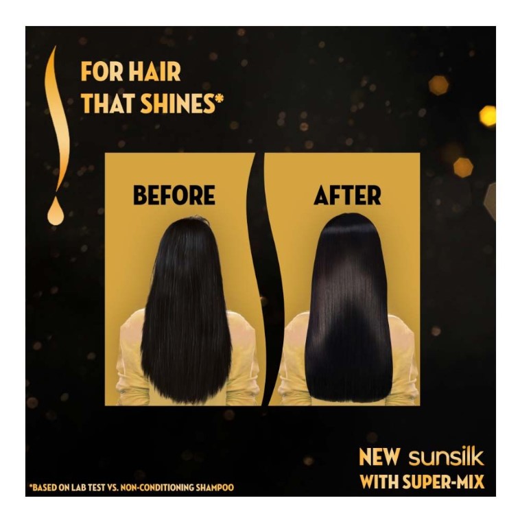 Sunsilk Black Shine 5 Natural Oil, Pearl Protein &amp; Vitamin E Shampoo, 660ml